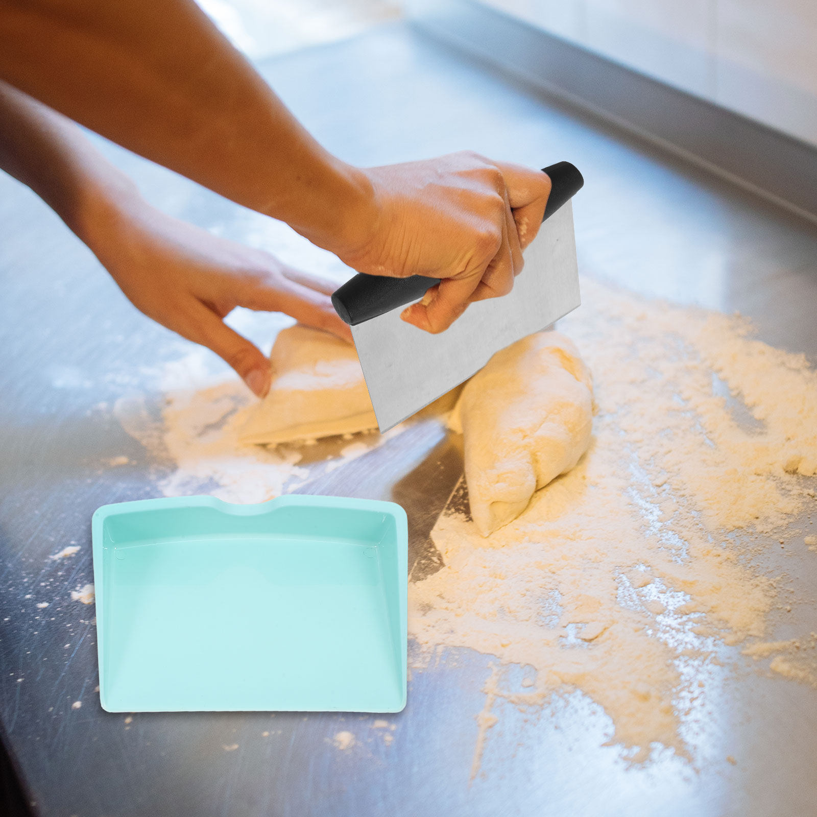 Bench Scraper Dough - 1 ensemble de coupe-pâte résistant à