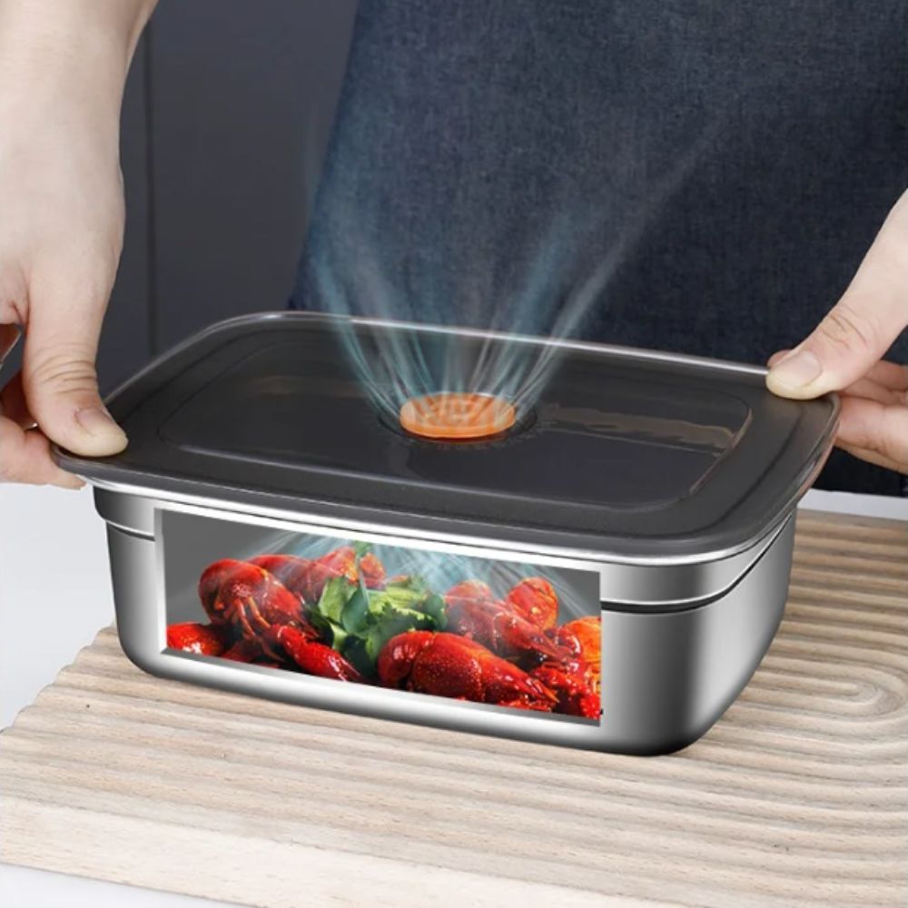 Kitchen Baking Tray Organizer - Boîte de conservation portable en acier
