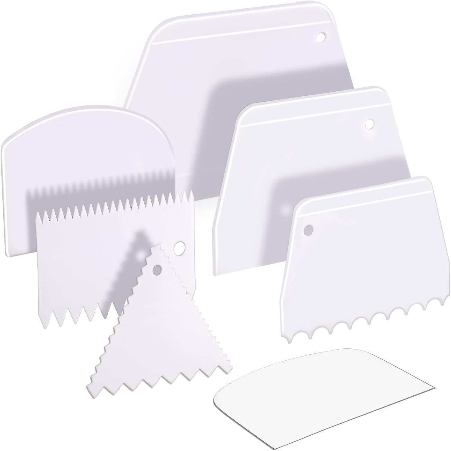 Bench Scraper Dough - 7 pièces d'outils de cuisine :