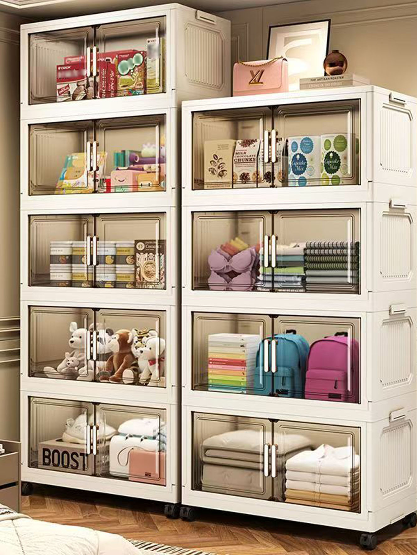 Kitchen Baking Tray Organizer - Armoire de rangement pliable, boîte de