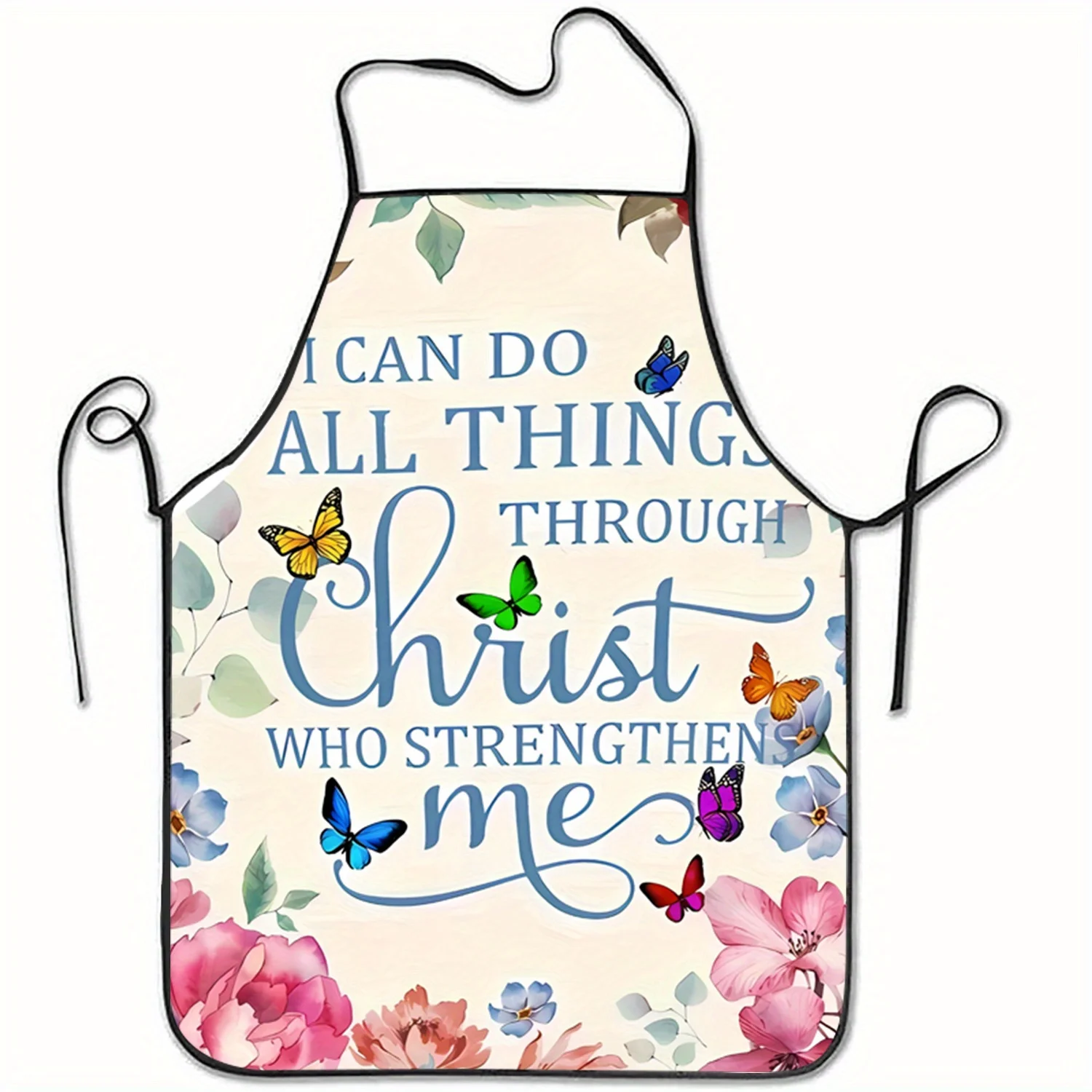 Kitchen Baking Quotes - Tablier en Polyester sans manches avec