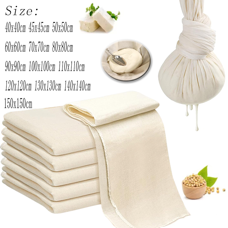Kitchen Baking Mat - Grande gaze de coton blanche, tissu