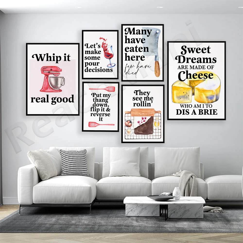 Affiches de citations de cuiss - Kitchen Baking Quotes avis et prix