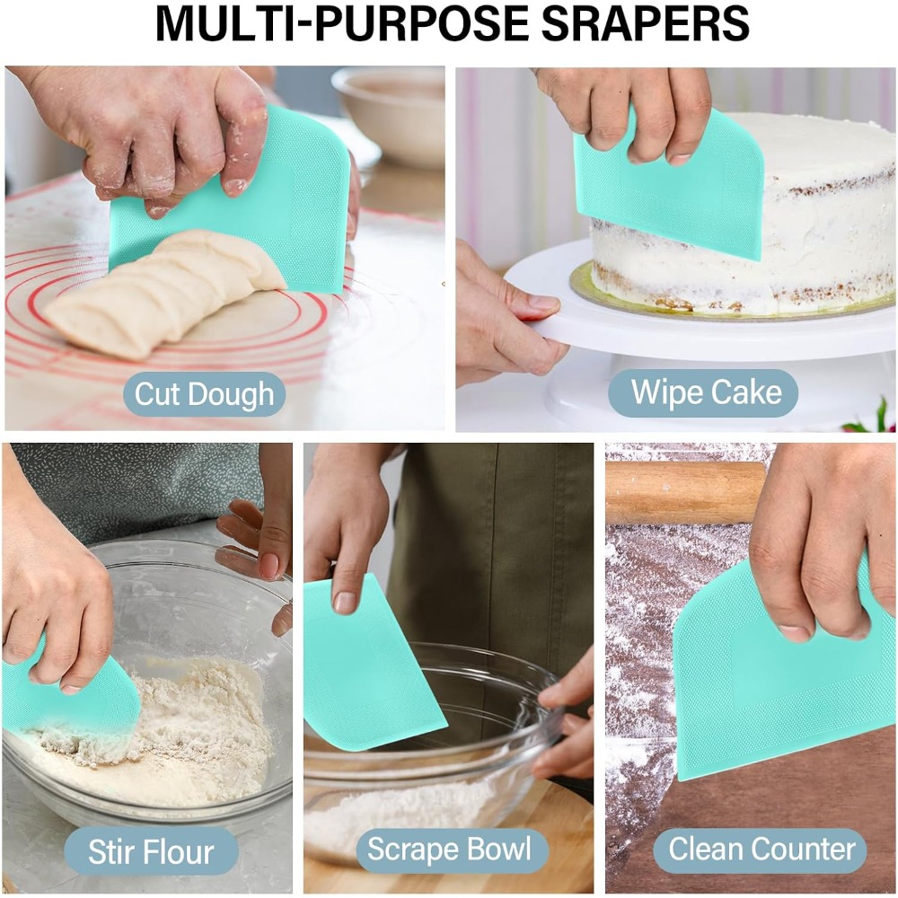 Grattoir à pâte en acier inoxy - Bench Scraper Dough avis et prix