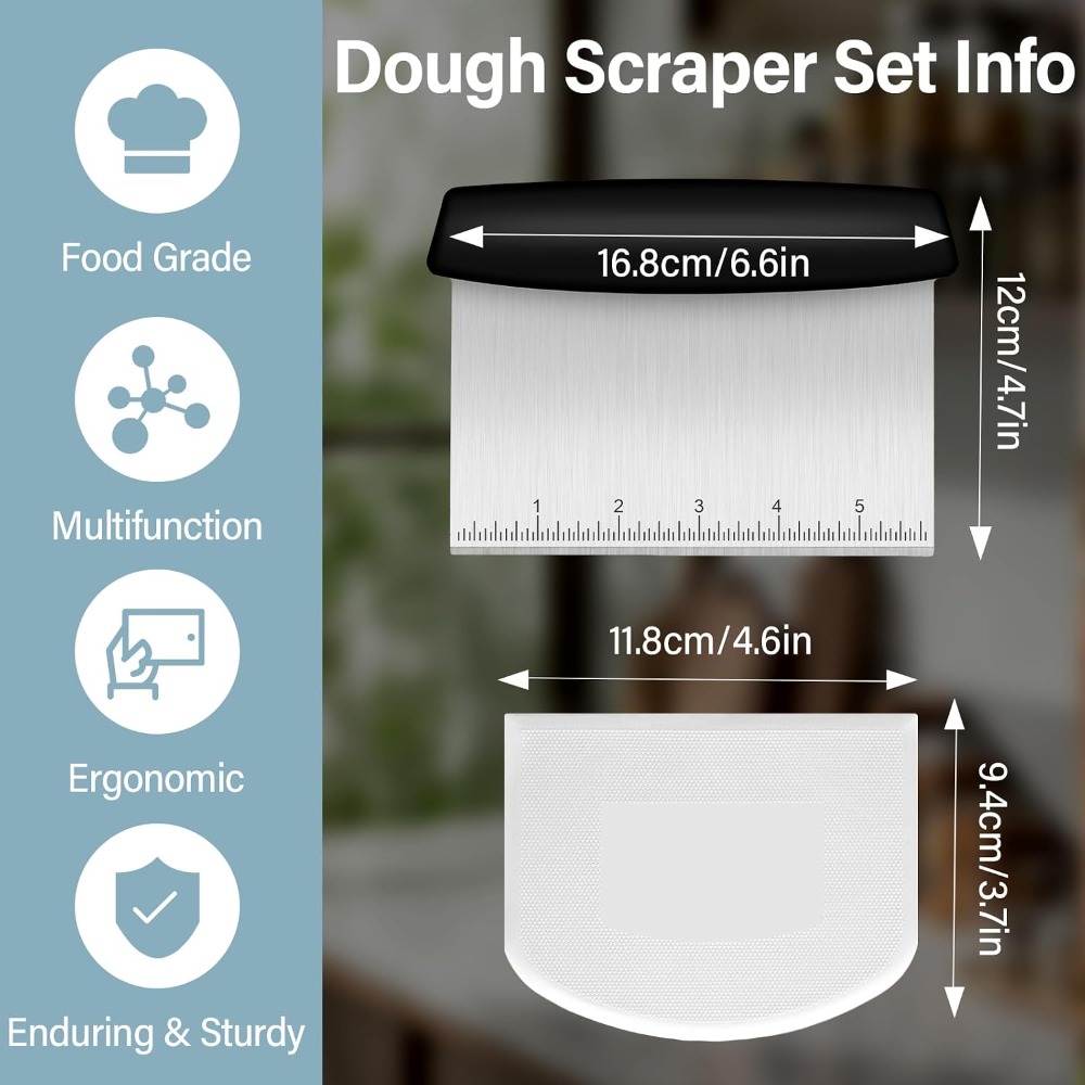 Grattoir à pâte en acier inoxy - Bench Scraper Dough avis et prix