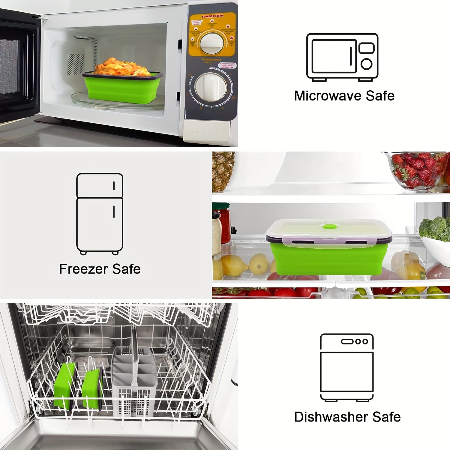 Boîte à déjeuner pliante en Si - Kitchen Baking Tray Organizer avis et prix