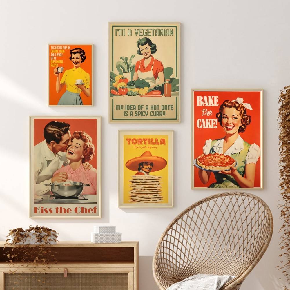 Affiche Murale Rétro de Cuisin - Kitchen Baking Quotes avis et prix